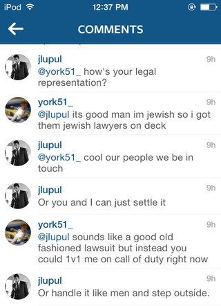 Illustration for article titled Joffrey Lupul Is Now Threatening To Fight People On Instagram